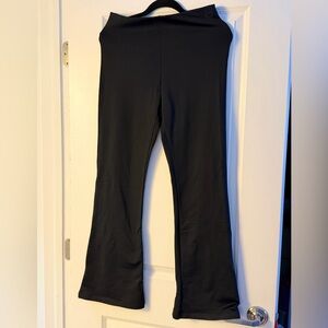PINK Victoria's Secret Women's Black Flared Active Pants Size LG